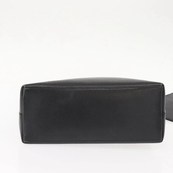 GUCCI Bamboo Shoulder Bag Leather Black Gold 001 2113 1880 Auth 147949 - Picture 7 of 16